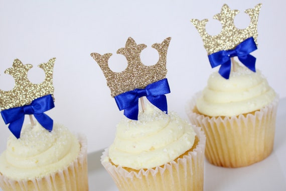 Royal prince baby shower cupcakes sales