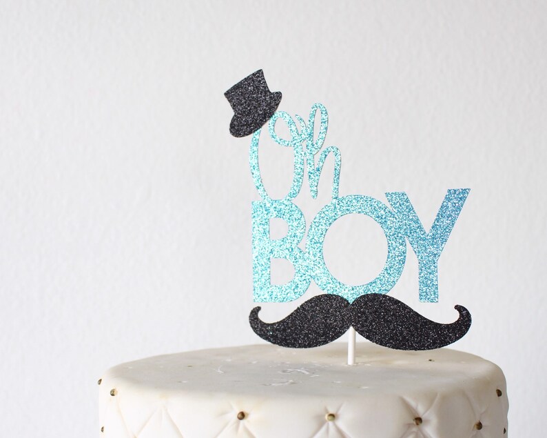Oh Boy Cake Topper Little Man Cake Topper Little Man Baby | Etsy