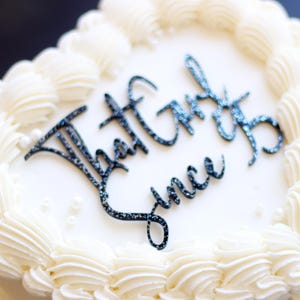 Custom Heart Cake Charm • Acrylic Mirrored Cake Topper for Birthdays & Weddings