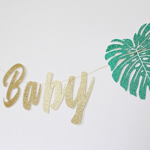 Aloha baby shower Aloha Banner Luau Baby Shower theme Aloha Baby Shower Decorations Aloha Baby Backdrop Aloha Baby Oh Baby Banner image 1