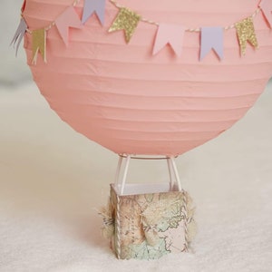 Hot Air Balloon Decorations, Baby Shower Centerpiece, Hot Air Balloon Centerpiece, Hot Air Balloon Party, Its A Girl Baby Shower Gift image 3