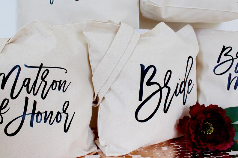 Bridesmaids Gifts Bridesmaids Tote Bags Bridesmaids Bags Etsy
