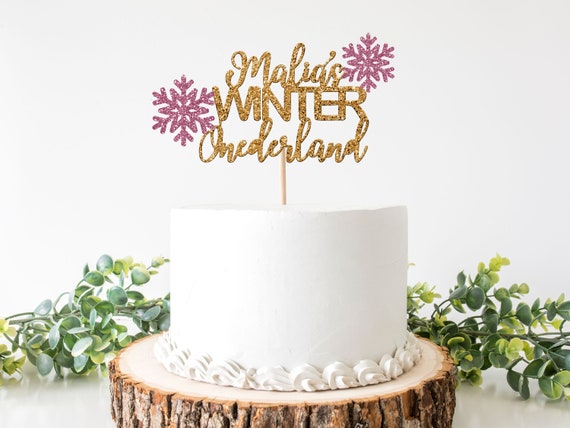 Winter Onederland Decorations - Winter Birthday Decorations - Onederland Party - Onederland Decor - Pink and Silver Snowflake Party Il_570xn