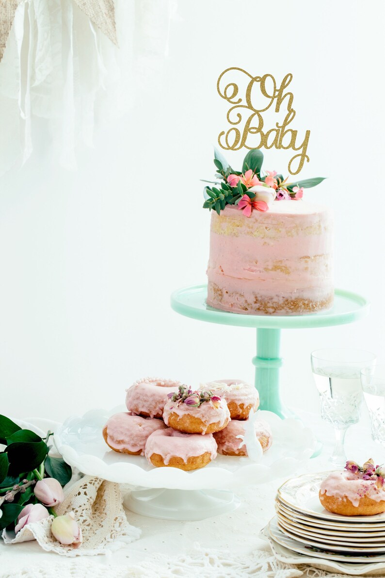 Oh Baby Cake Topper Baby Shower Cake Topper Oh Baby Etsy