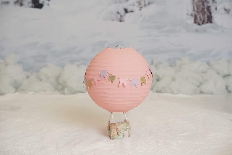 Hot Air Balloon Decorations, Baby Shower Centerpiece, Hot Air Balloon Centerpiece, Hot Air Balloon Party, Its A Girl Baby Shower Gift image 1