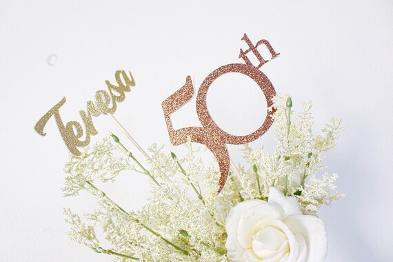 50th Birthday Centerpiece 50th Birthday Decorations 50th