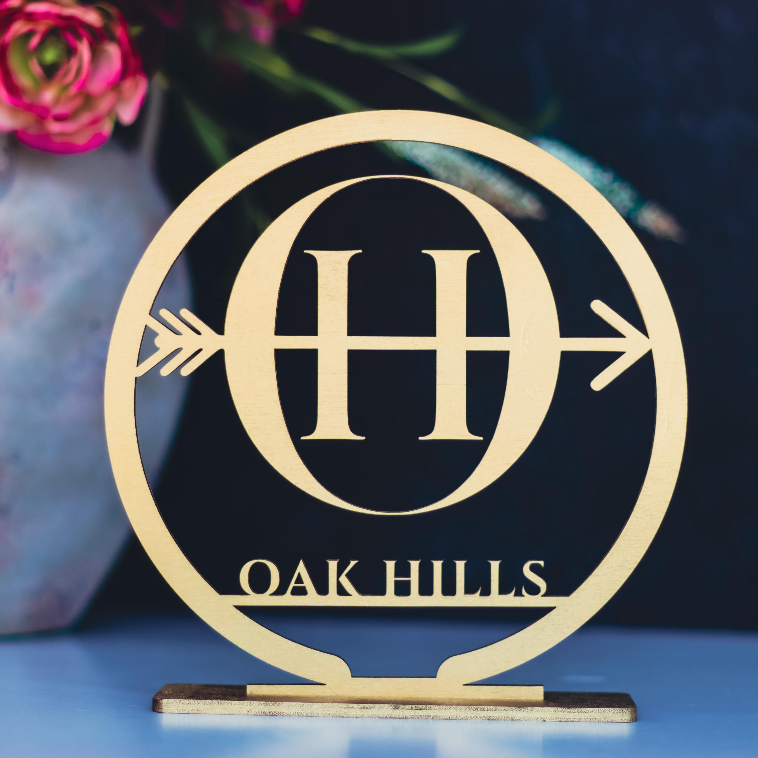 Custom Wooden Logo Centerpiece: Corporate Event Table Sign - Etsy