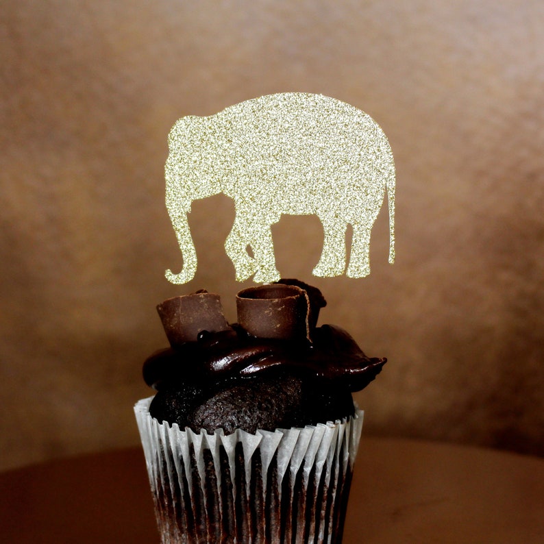 Jungle Safari Animal Cupcake Toppers Wild Theme Birthday & Baby Shower Decor Safari Party Cupcake Picks, Set of 12 image 8