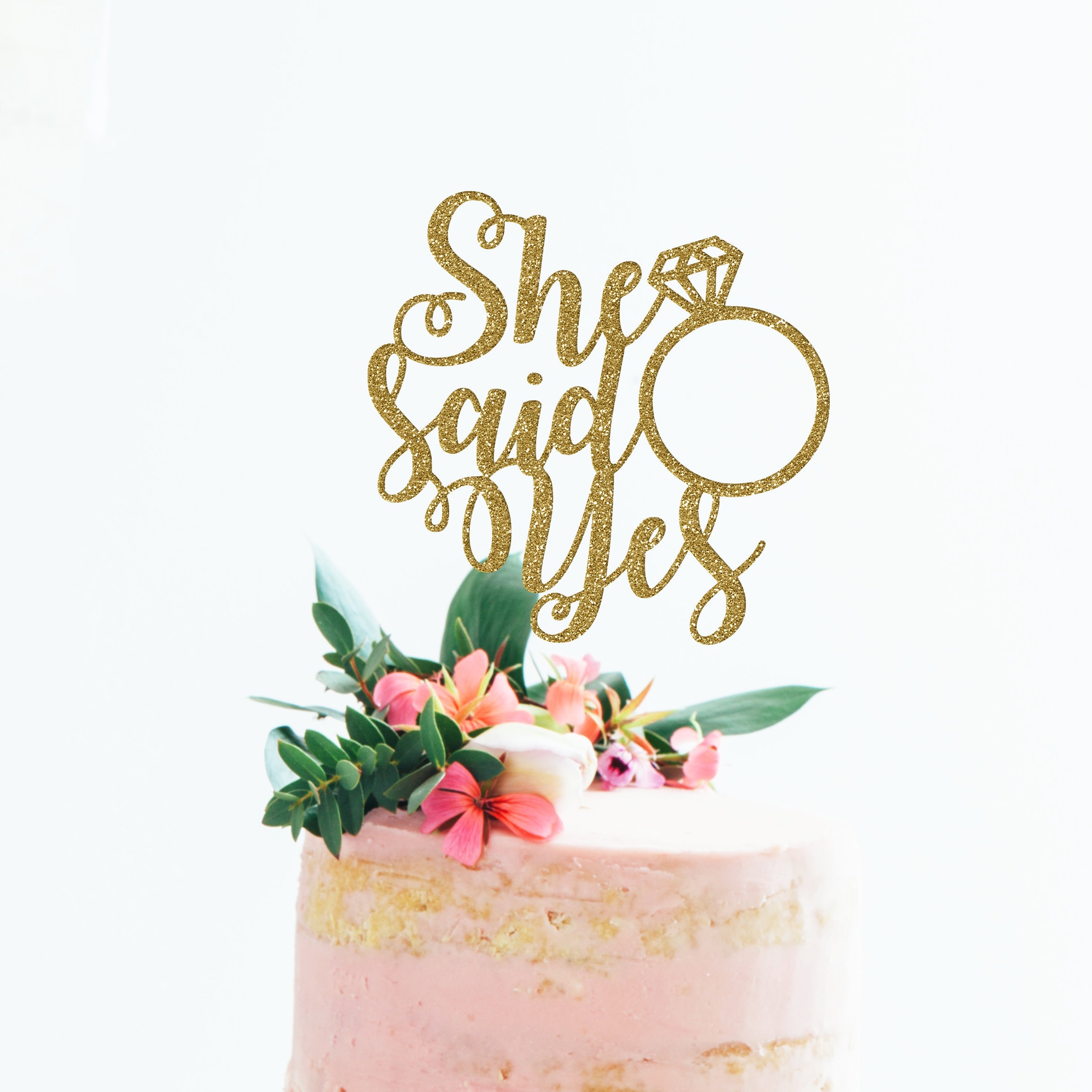 She Said yes Cake Topper She Said Yes She Said Yes Bridal She Said yes Cake Topper She Said Yes She Said Yes Bridal