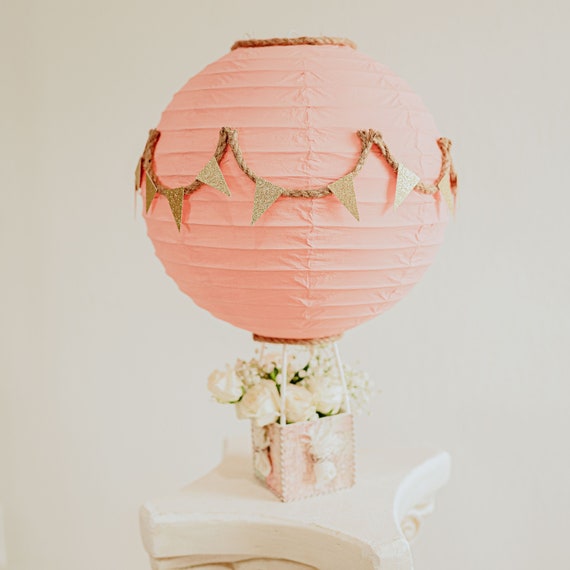 Hot Air Balloon Centerpiece, Travel Themed Baby Shower Centerpiece, Travel Bridal Shower, Travel Wedding Il_570xn