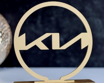 Custom Wooden Logo Centerpiece: Corporate Event Table Sign