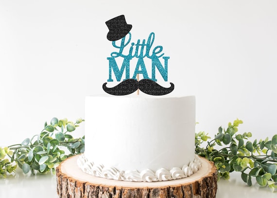 Little Man Cake Topper Little Man Baby Shower Little Man
