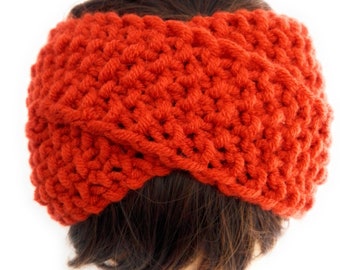 EL BURRO Headband red knitted