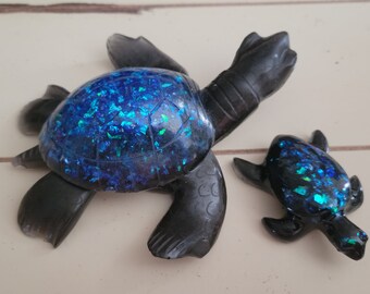 Sea Turtle Resin Art, Turtle, Resin Art, Resin Sea Creatures, Sea Turtle, Turtle Knick Knack