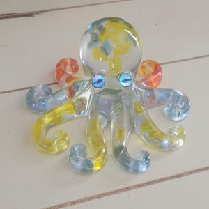 Octopus Resin Art, Octopus, Resin Art, Octopus Decoration, Resin Creatures, Sea Creatures, Small
