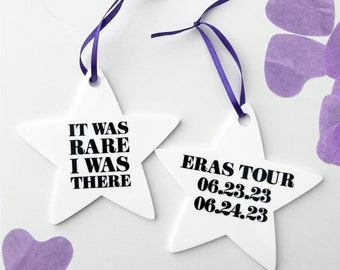 Taylor Swiftie Eras Tour Personalized Ornament 2023 | Swiftie Merch | Taylor Swift | Christmas Gift for Fangirls | FREE SHIPPING