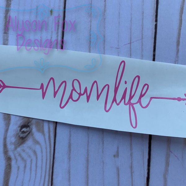 Mom Life Decal | Mom Decal | Arrow Decal | Custom Decal | Custom Mom Decal