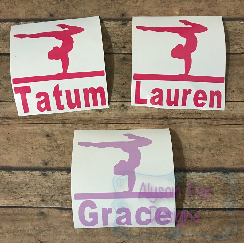 Gymnast Decal Etsy