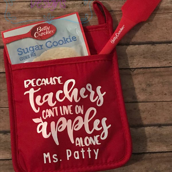 Personalized Teacher Oven Mit Gift