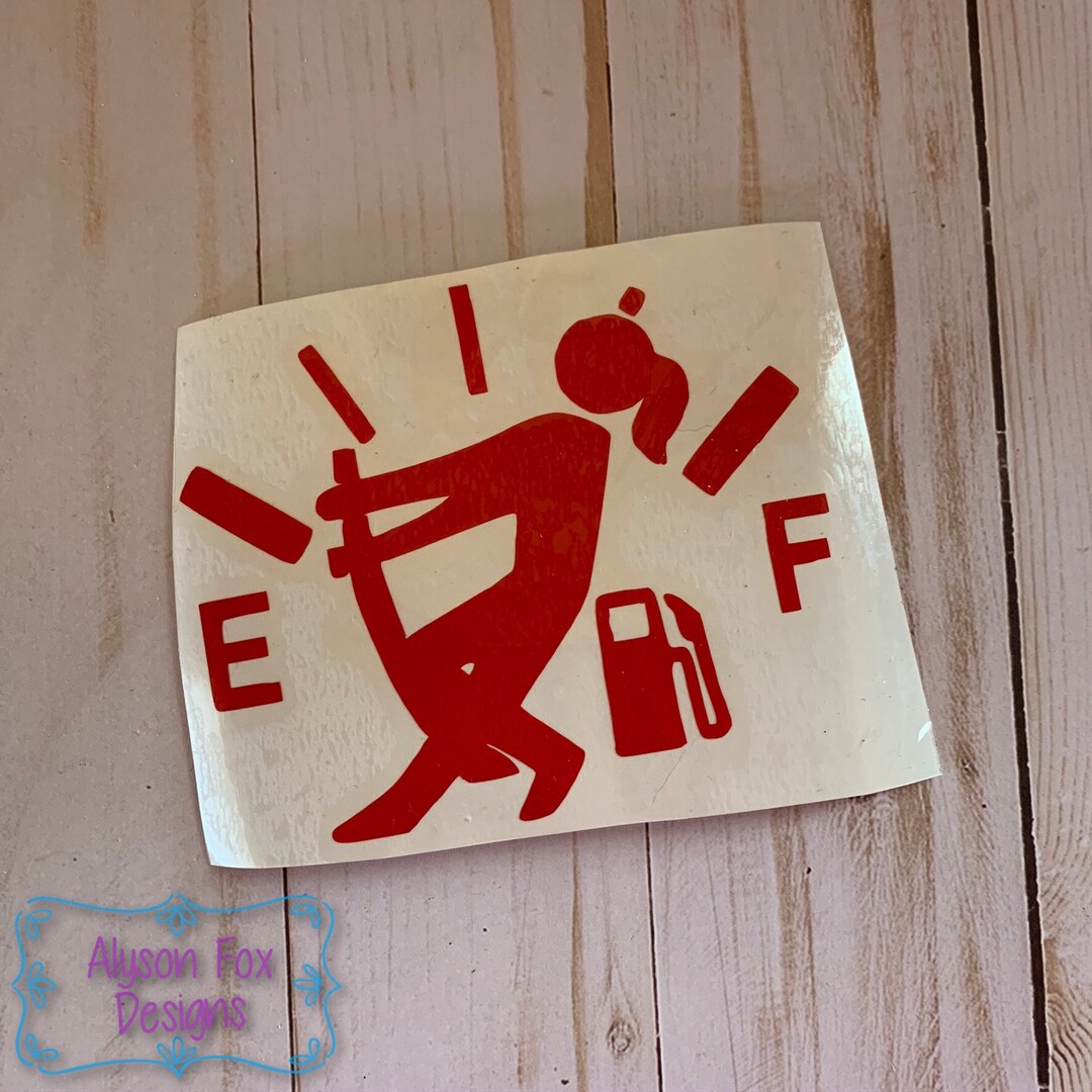 Girl Fuel Decal Funny Decal Gas Tank Decal Gas Decal Etsy
