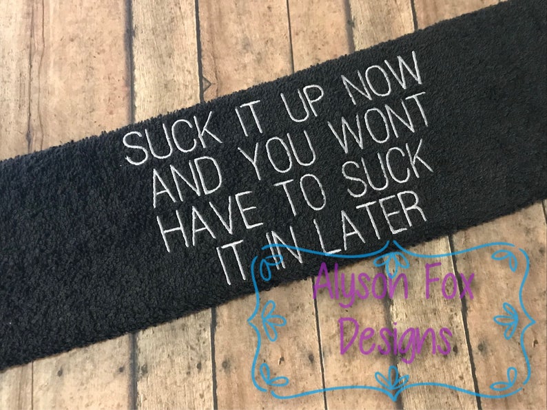 Gym Towels with Motivational Quote | Etsy