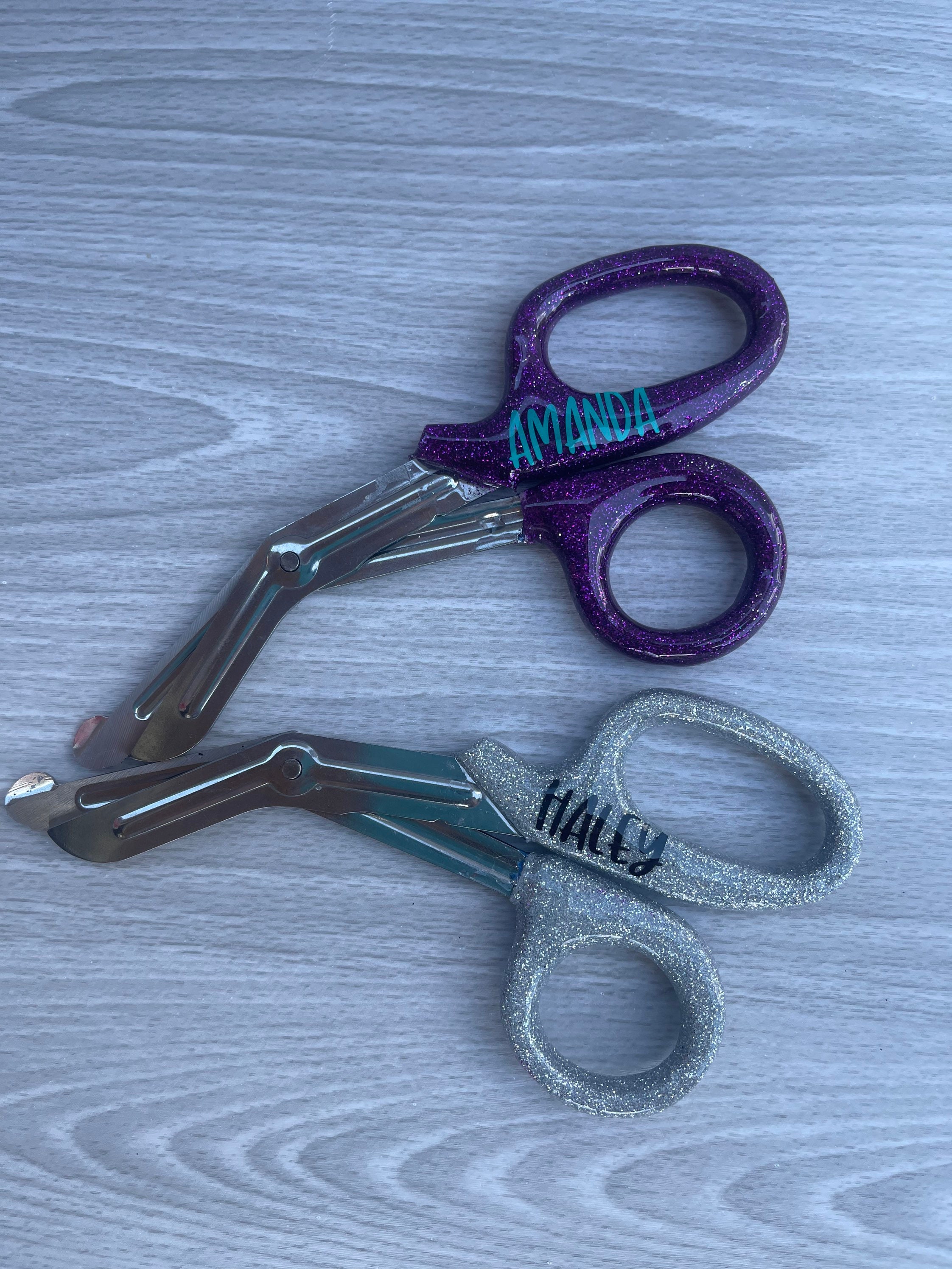 15 Pieces Folding Safety Scissors for Nurse Plastic Handle Mini