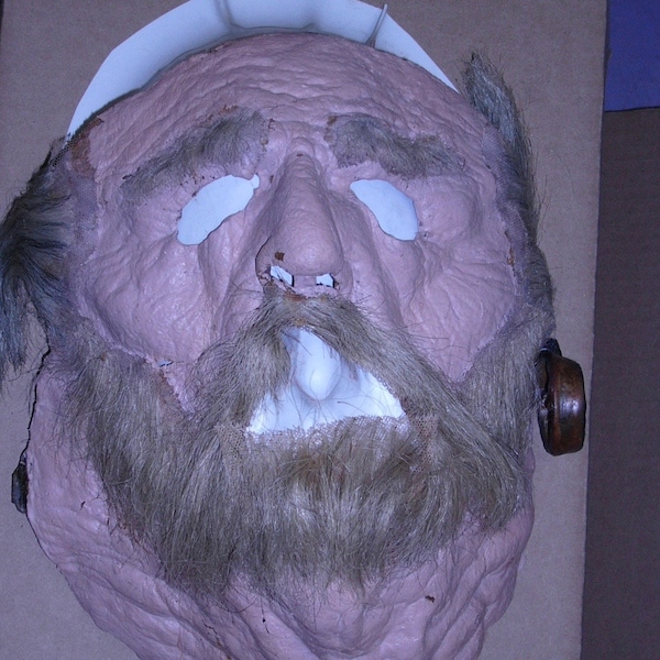 Vintage Collectible Original Bob O'Bradovich make-up artist "Old man" masks