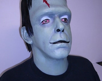 RARE!!! Famous Monsters of Filmland"Herman Munster" Display life-size Bust in plastic wax