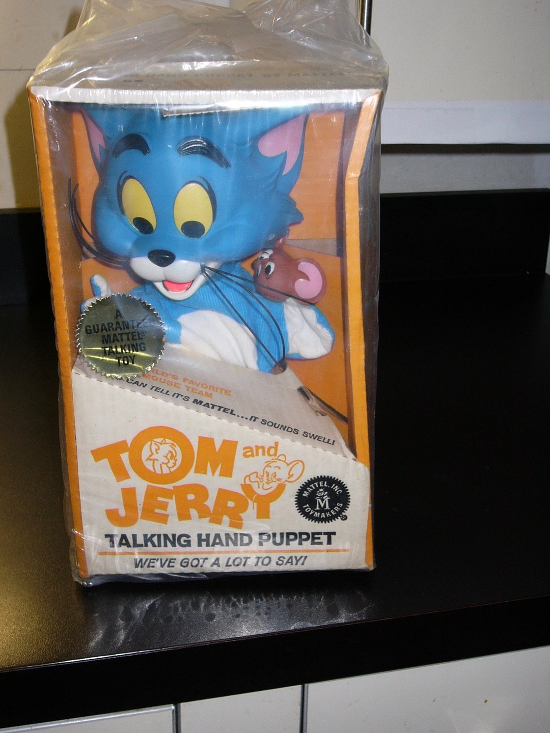 1965年 ビンテージ TOM＆JERRY MATTEL トーキングパペット Vintage 1965 Mattel Tom and Jerry Pull String Talking Hand