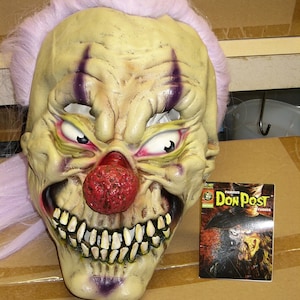Vintage Don Post Studios &quot;Evil Clown&quot; mask with tag