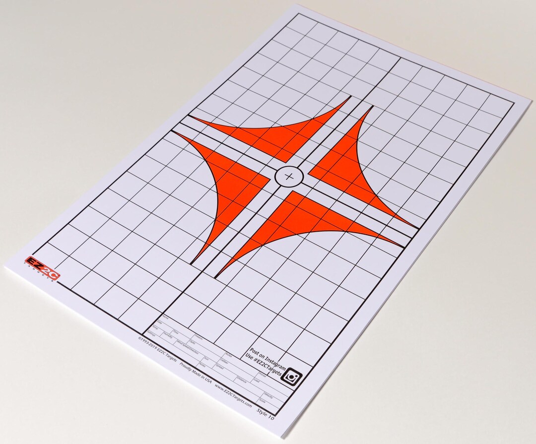 Sighting Paper EZ2C Targets #10: Rifle Scope Sight in Paper Target 11”x17” USA MADE - Etsy