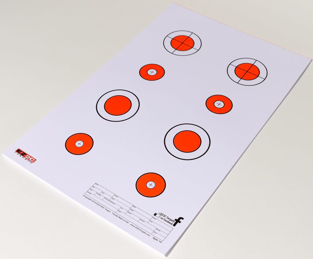 25 EZ2C Targets Style 19: Eight 1.5