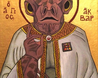 Saint Ackbar Icon (Giclée Print)