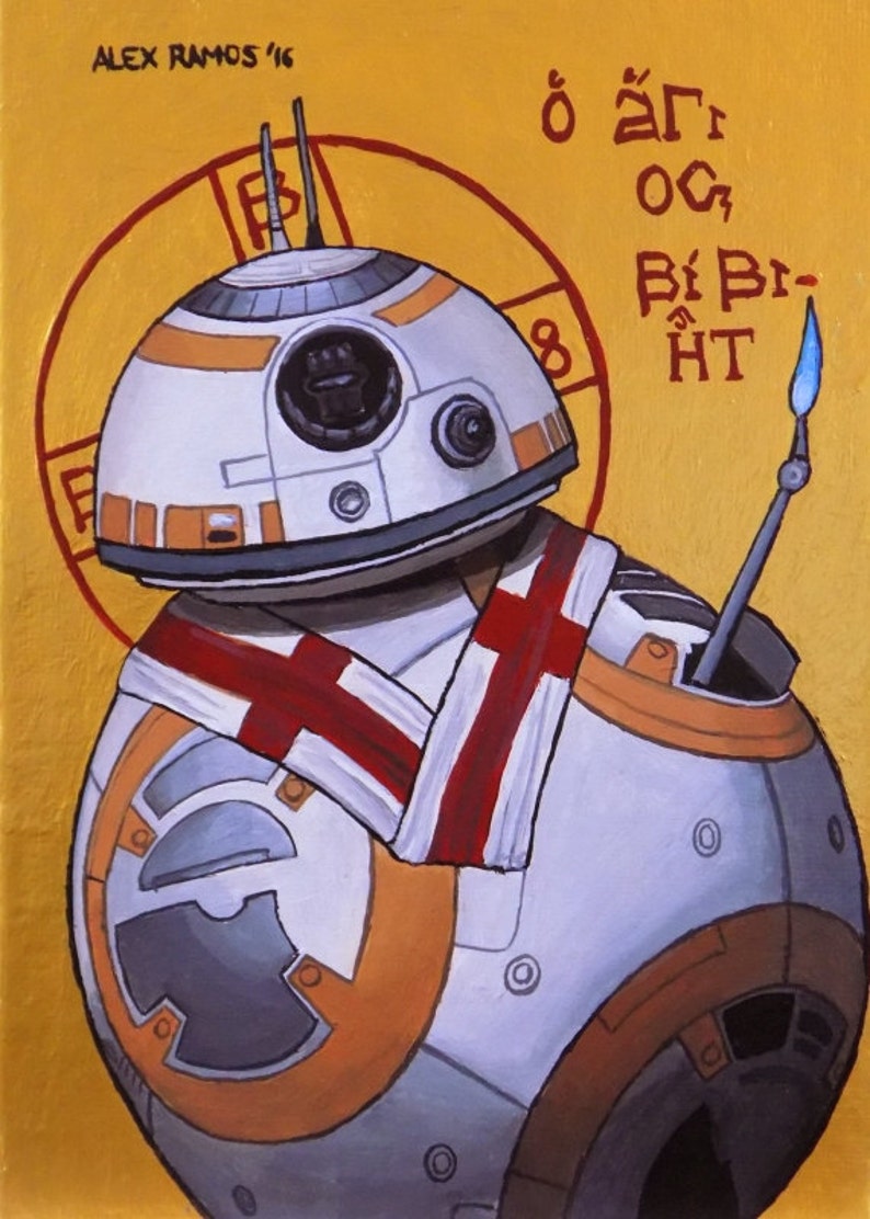 Saint BB-8 Giclée Print or Original Painting image 1