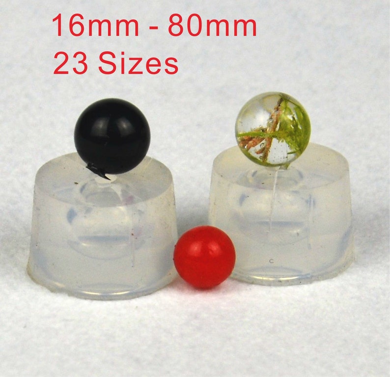 Transparent MOLD, Clear Silicone MOLD, sphere,ball, Jewellery DIY, Resin Jewellery