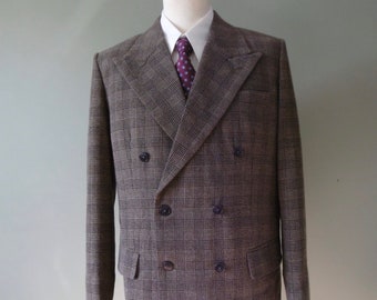 Braune Doppelbrust CC41 Prince of Wales Check (Der Prinz von Wales)