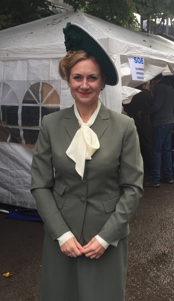 Agent Peggy Carter Costume, Dresses, Hats Ladies reproduction 1940s suits $363.56 AT vintagedancer.com