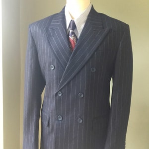 Mens Chalkstripe CC41 flannel three piece suit ( Reproduction)