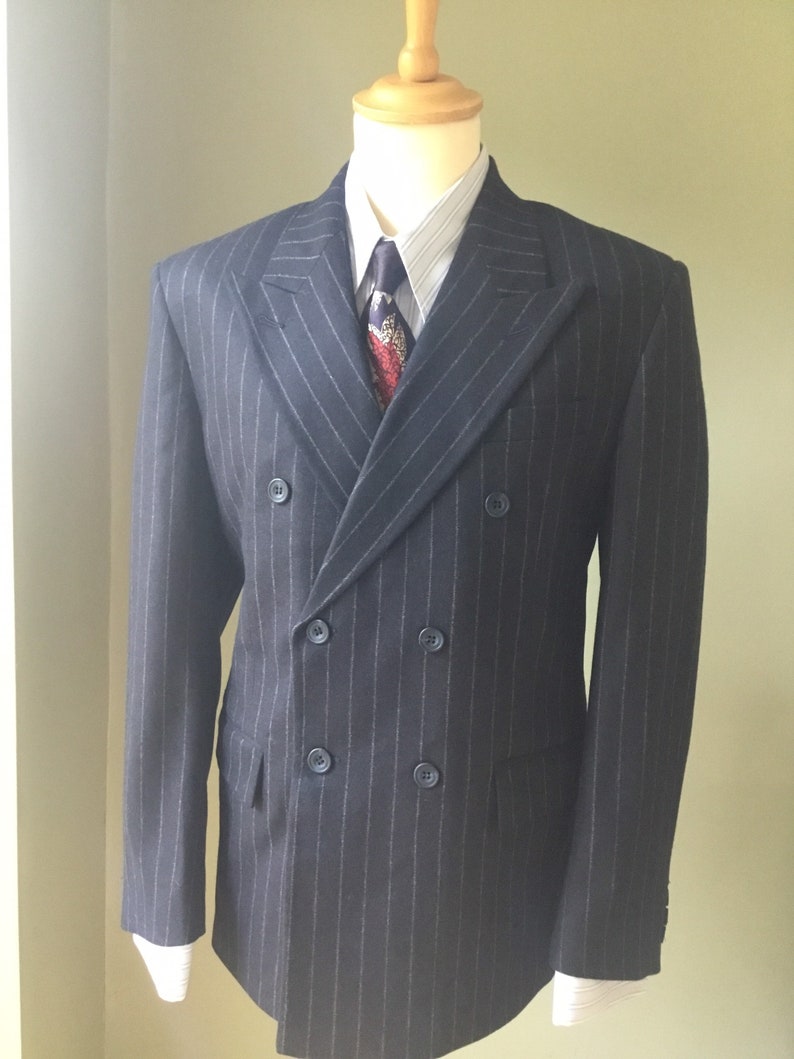 Mens Chalkstripe CC41 Flannel Three Piece Suit Reproduction - Etsy