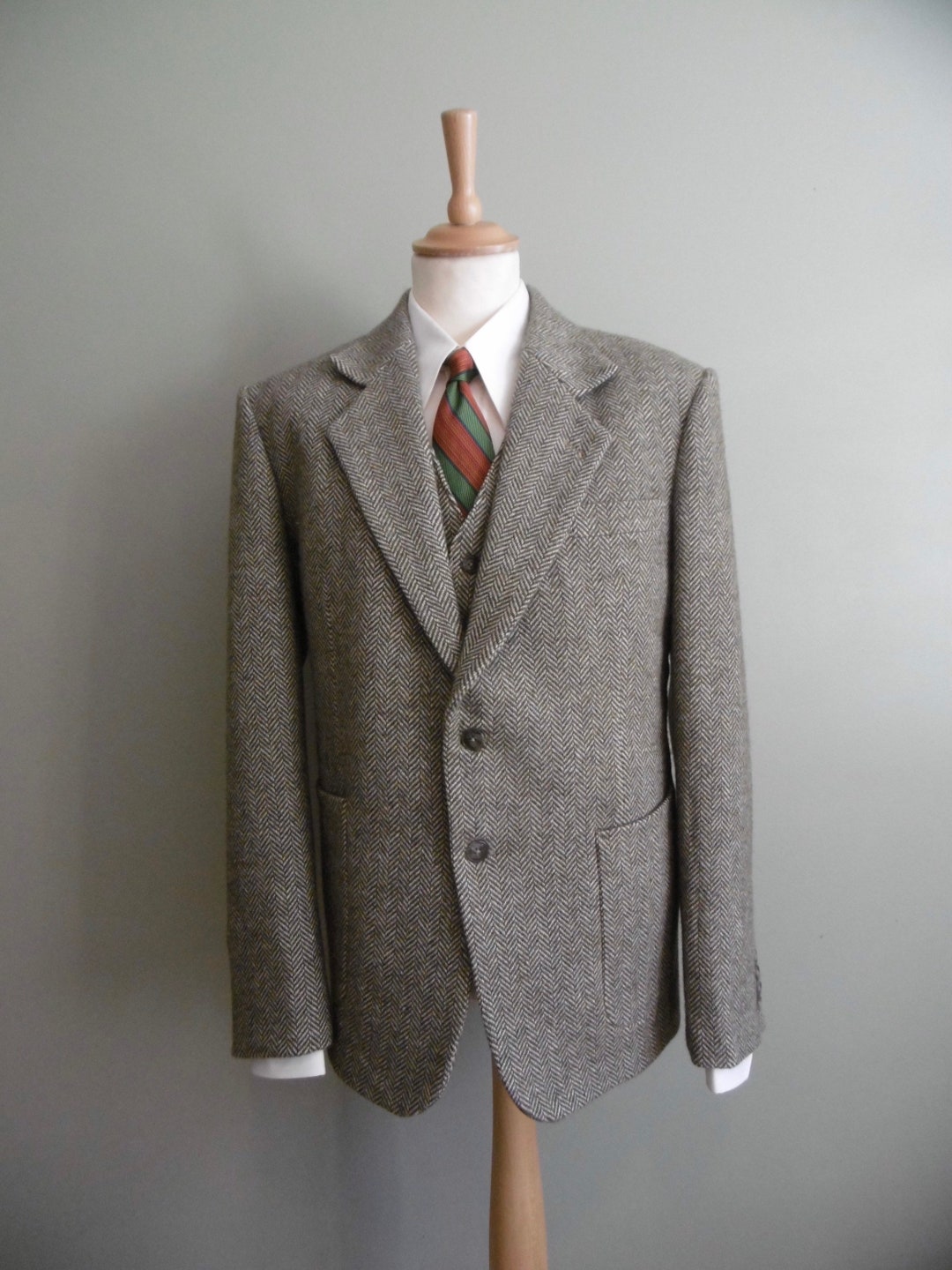 1930年代後半/1940年代初頭のメンズツイードカントリースーツ3ピース