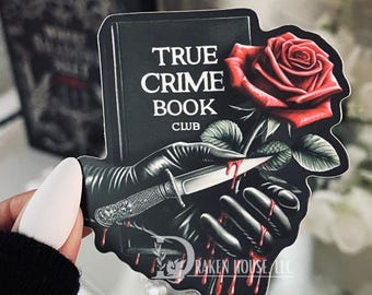 True Crime Book Club Sticker: Eerie Elegant Matte Vinyl