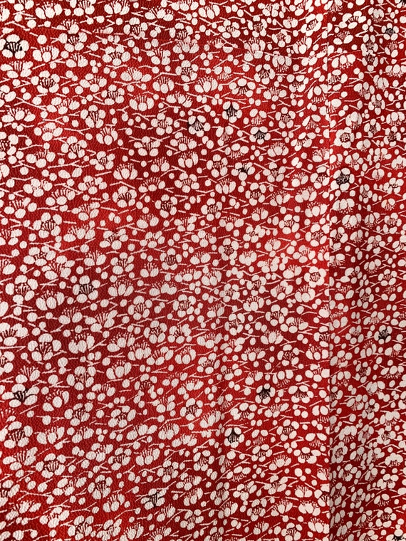 Vintage Japanese Kimono, Komon Kimono, Chirimen Ki