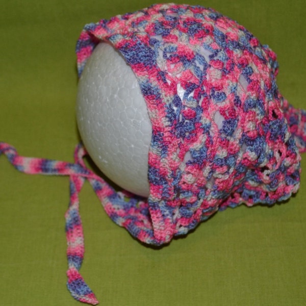 SALE! Soft, bright crochet kerchief for girls. 100% handmade, fast shipping