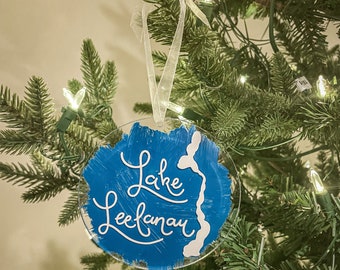 Lake Leelanau Christmas Ornament |Michigan