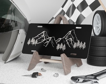 Mountains Scenery Vanity License Plate