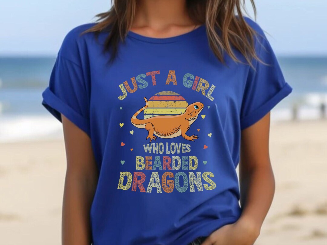 Bearded Dragon Shirt Just a Girl Who Loves Bearded Dragons - Etsy