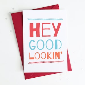 Lustige Schwangerschafts Karte für Ehemann / Partner / Freund - Hey Good Lookin 'We've Got a BABY Kochen