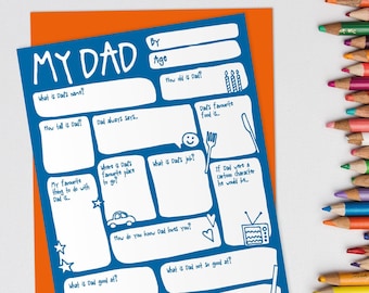 Character Father's Day Card Dad - 9 X 6 Inches