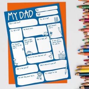 Dad! I Wrote a Book About You!: Awesome Fill in the Blank Book