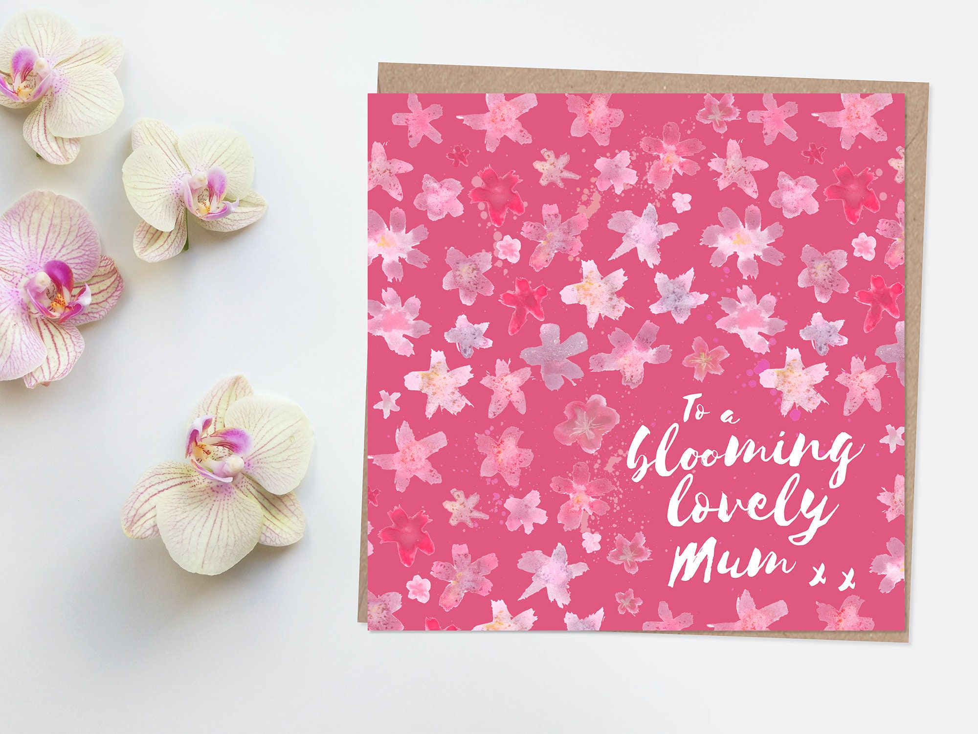 Blooming Lovely Mum Mother's Day Card - Birthday, Flowers, Just Because ...